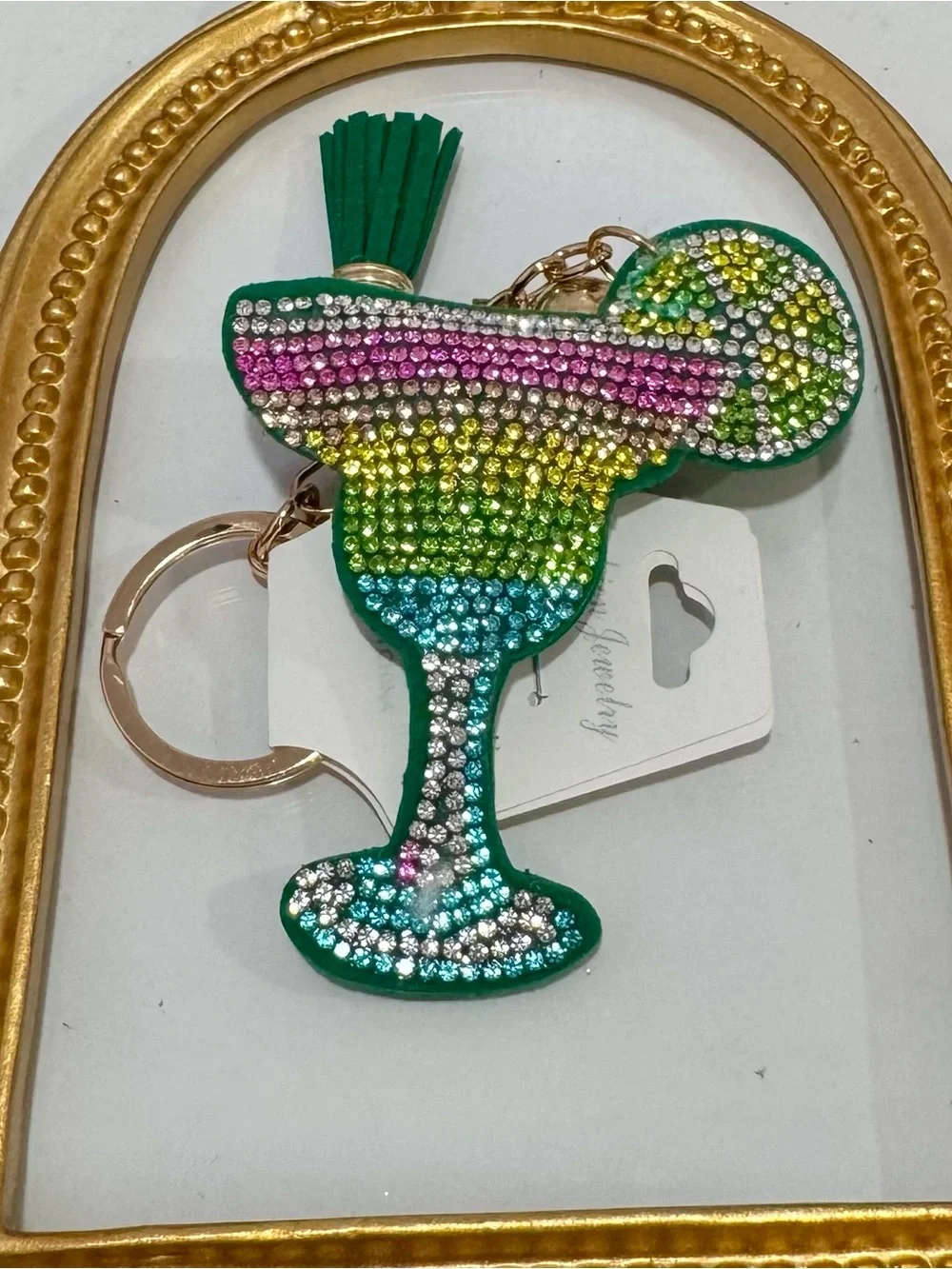 New Margarita Drink Keychain  with Tassel